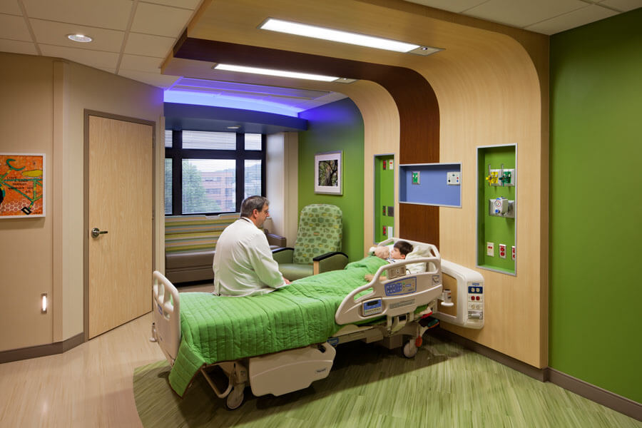 Patient room for a child