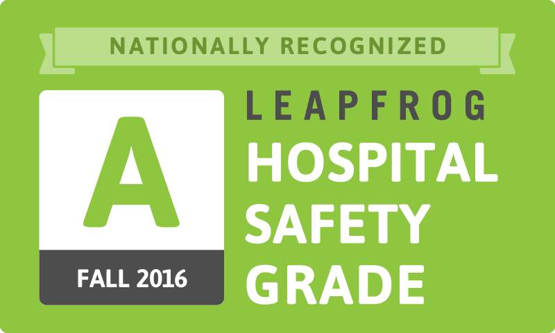 Williamson Medical Center - Nationally Recognized Leapfrog A Hospital Safety Grade.