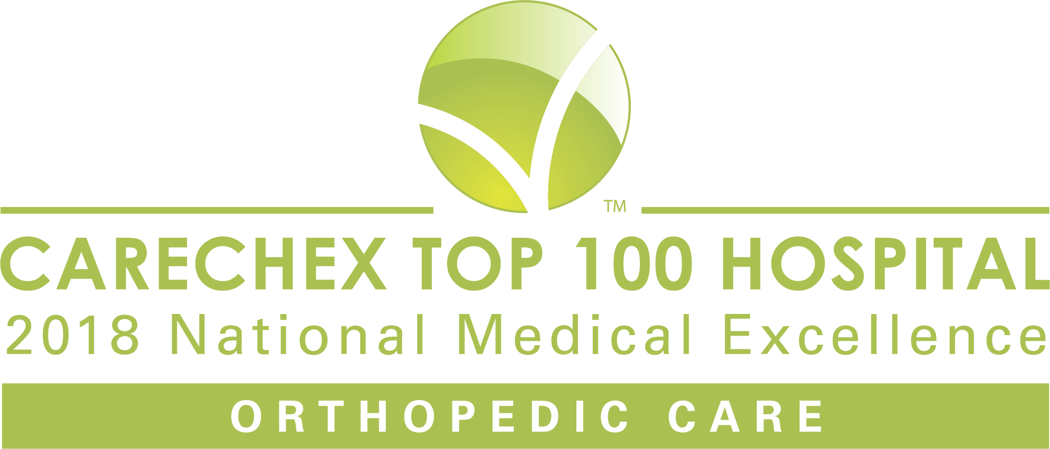 Williamson Medical Center CareChex Top 100 Hospital 2018 National Medical Excellence Orthopedic Care.